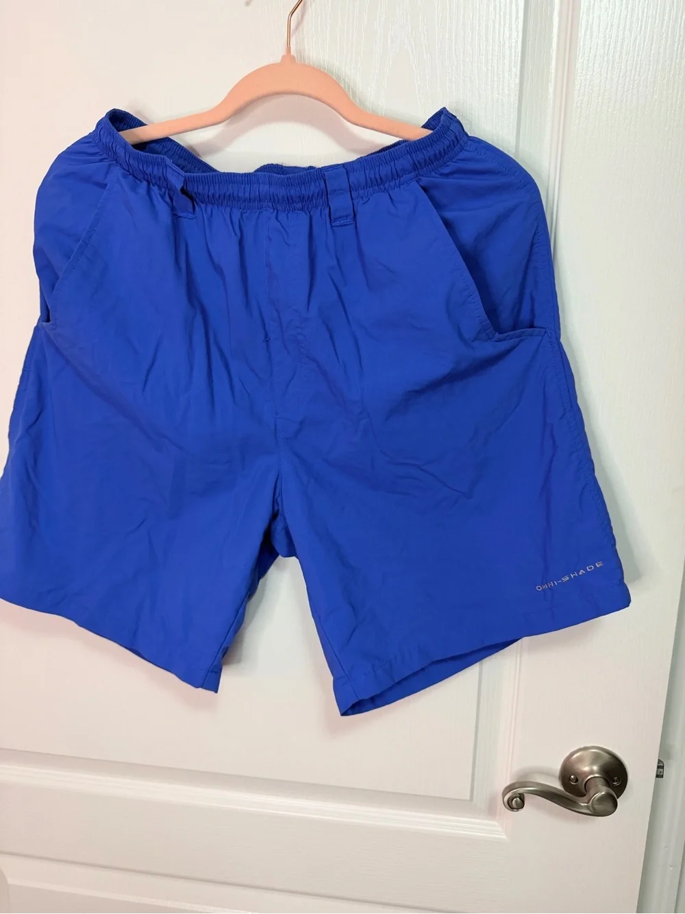 Columbia Women's Royal Blue Athletic Shorts with White Mesh Lining